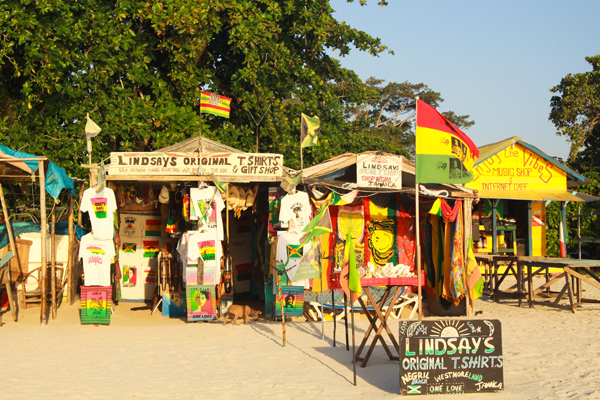sklep na plaży, Jamajka