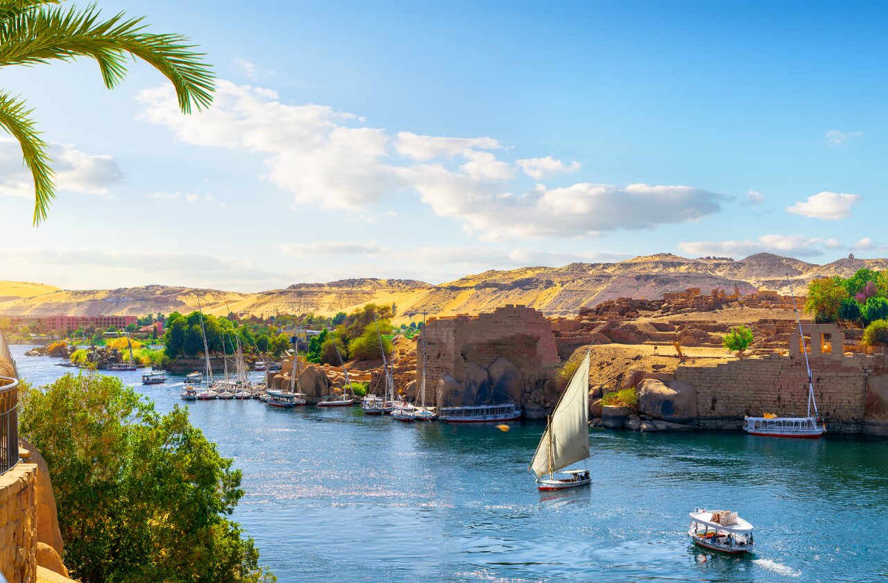 Widok na Nil, Egipt