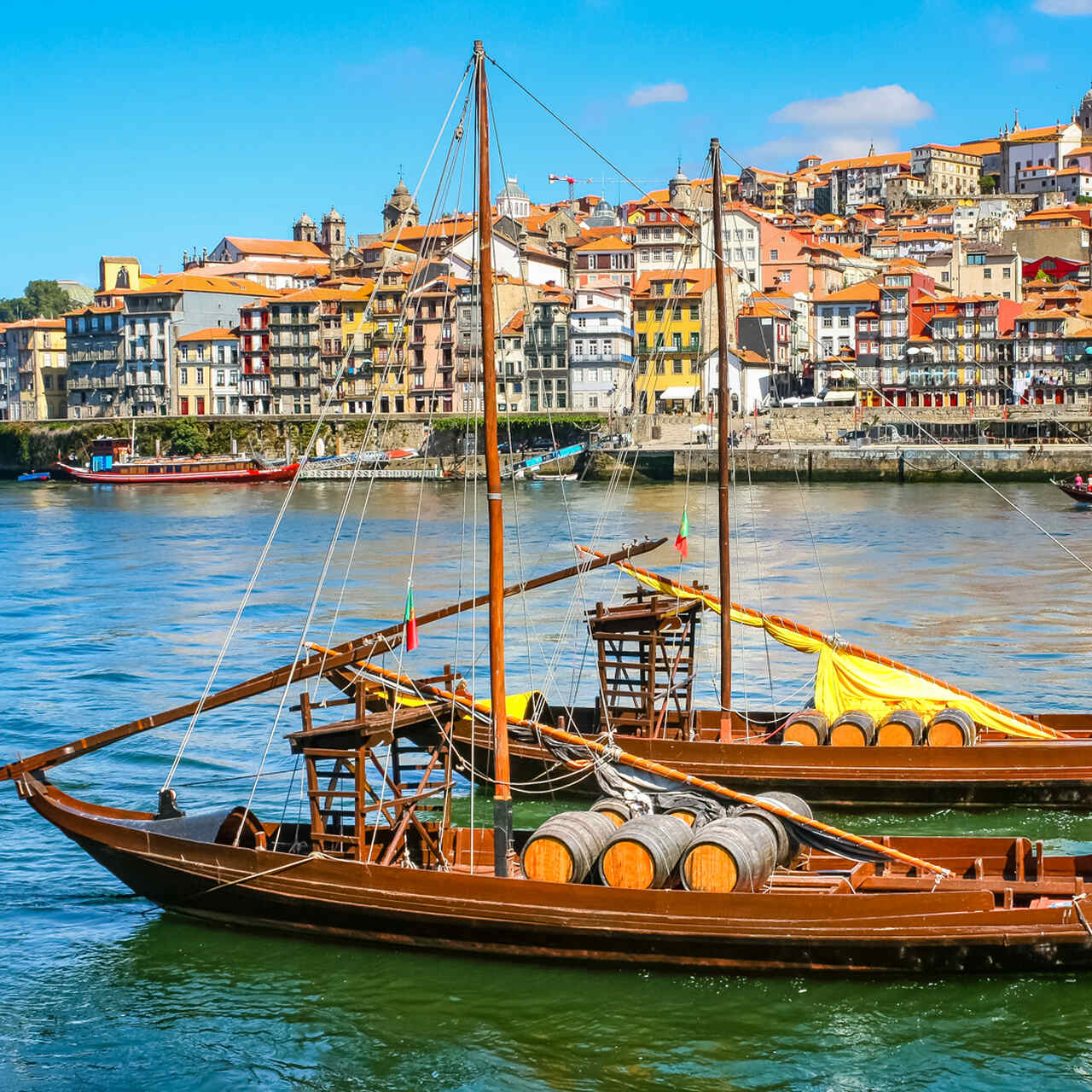 Tradycyjne łodzie transportujące wino, Porto